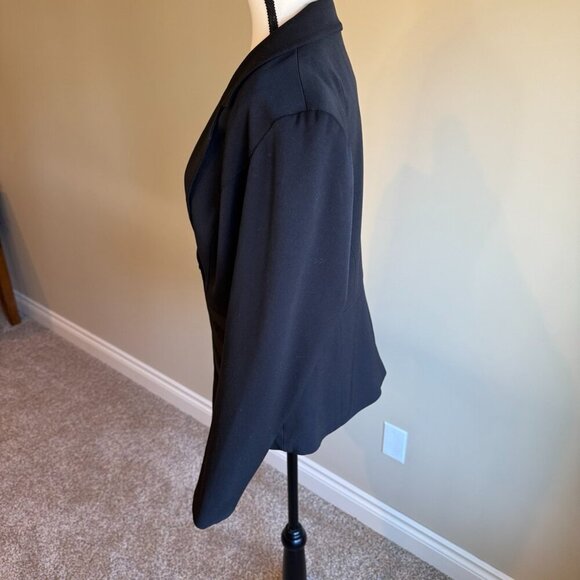 Tribal Suit Jacket Blazer double breasted black one button front embellishment - Picture 4 of 12